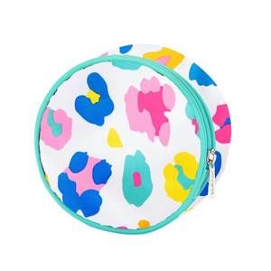 NEW VIV & LOU women's fun leopard jewelry case in white/multi